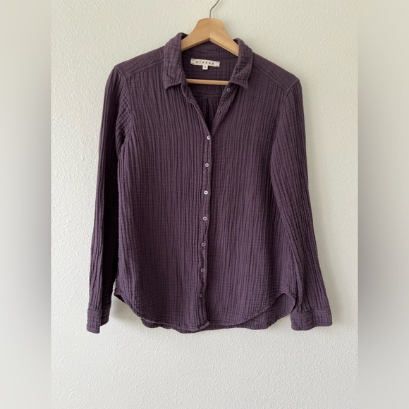 Xirena Scout Gauze Shirt in Cisco Fog - Picture 3 of 9